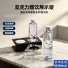 Portavasos Acrílico para Hotel de Bebida Gratis, Portavasos Doble para Agua para Habitaciones de Huéspedes, Estante de Exhibición de Té para Bed & Breakfast, Venta Directa de Fábrica