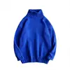 Suéter de Cuello Alto Unisex Estilo Coreano de Primavera y Otoño, Estilo Japonés, Fresco y Sencillo, Estilo de Hong Kong, Jersey de Punto de Moda para Estudiantes