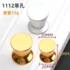 Tirador Redondo de Agujero Único para Cajón Manija de Botón Negra de Aluminio para Puerta de Armario Estilo Moderno Simple Europeo y Americano