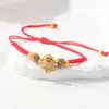 Pulsera trenzada Círculo Qiankun, estilo Nudo Chino, Símbolo de Manzana y Deseo, Fragmentos de Plata, 0 kg Atracciones Turísticas, Fabricante Transfronterizo, Venta al por Mayor de Joyería