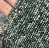 Piedra Turmalina, Granate, Ágata, Piedra Lunar, Lapislázuli, Cristal Cuentas Facetadas de 3 mm, Cuentas Sueltas para Manualidades