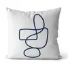 Almofada Decorativa Estampa de Linha Artística Minimalista Almofada para Sofá de Casa Almofada de Cabeceira Pedido em Lote