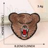 Accesorios para Ropa Duo Cool Perro Lobo Águila Tigre Parche de Animal Accesorios para Ropa Etiqueta Bordada Insignia Parche de Tela Bordado