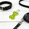 Pingente de Osso Refletivo, Pingente Refletivo de PVC de Patinha de Cachorro, Pingente Refletivo de PVC Noturno, Pingente Ornamento de PVC para Chaveiro