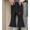 2025 Nuevo Estilo Ins Pantalones de Pana Forrados para Bebé Niña Otoño e Invierno Casual Versátil Simple Lunares Pantalones Largos Ropa Infantil