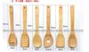 Venta caliente de Amazon: sartén antiadherente, pala de cocina, pala de madera para el hogar sin pintar con mango largo, espátula de bambú, logotipo, venta al por mayor