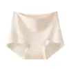Ropa interior de algodón de color para mujer de cintura media-alta, algodón puro, al por mayor, 10A, antibacteriana, entrepierna extendida, alta elasticidad, bóxers, realce de glúteos de alta elasticidad