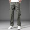 Comercio Exterior Primavera y Otoño para Hombre Nuevo Algodón Suelto Talla Grande Pantalón Deportivo para Gordo Gordo Casual Trabajo Delgado Pantalón Largo