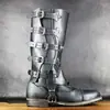 Conjunto de Botas Retro Medievais Calças de Guerreiro Viking Cavaleiro Cobertura para Sapato Adereços de Fantasia para Role-Playing Cosplay