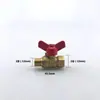 Válvula de bola neumática de 2 minutos 3/8" 1/2" rosca macho/hembra válvula de bola de dos piezas válvula de bola de rosca macho válvula de aire comprimido válvula de agua