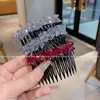 Peine de Alta Gama Brillante con Pedrería Suave y Delicada para Arreglar el Cabello Suelto, Pinza para el Cabello sin Costuras, Accesorio Dulce Simple y Versátil