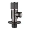 Válvula triangular de cobre, válvula angular de cobre con características de seguridad, venta al por mayor para calentadores de agua domésticos e inodoros, válvulas angulares de acero inoxidable y latón