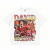 Camiseta de Manga Corta Stejwell American Cross-border Football Estampado Digital Algodón Puro de Peso Pesado Cuello Redondo Pulóver Manga Media Hombre Mujer