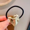 Nuevos Accesorios para el Cabello de Estilo Minimalista y Genial, Gomas para el Cabello de Diseño Versátil, Bandas Elásticas Pequeñas, Sujetadores Geométricos Metálicos para Cola de Caballo