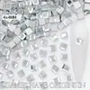 Decorações para Nail Art Quadradas de 4mm, Strass Quadrados de Fundo Plano em Formato Irregular, Estilo Vermelho Popular, Acessórios de Strass para Nail Art Usáveis Atacado