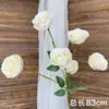 Flores de Casamento Brancas Simulação Flores de Casamento Arranjo de Cena Flores Artificiais Paisagismo Flores de Fileira no Chão Decoração Suave Arte Floral Arranjo de Flores Rosas