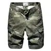 Shorts Cargo Camuflados para Hombre Verano 2024 Sueltos Casuales de Marca de Moda de 5 Puntos Pantalones de Longitud Media Pantalones Multibolsillos