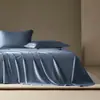 Sábana individual de algodón egipcio de fibra larga, 100 unidades, Clase A, funda de cama de satén de algodón puro de alta densidad 500TC de alta gama