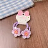 Nuevas Gomas para el Cabello de Niña Cuerdas para el Cabello de Flores de Colores Accesorios para el Cabello de Bebé Elásticos para el Cabello No Dañinos Cuerdas para el Cabello de Alta Elasticidad para Niñas