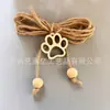 Jarrón de Madera con Accesorios Florales, Adornos Colgantes, Corazón, Conejo, Mariposa Decoración DIY, Madera Minimalista Moderna