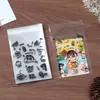 Estilo Ins Desenho Animado Fofo Impresso Plástico Saco com Zíper Embalagem de Cartão de Foto de Idol Saco Autoadesivo Saco Protetor para Polaroid