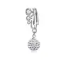 Conjunto Europeu e Americano Transfronteiriço Novo de Piercing Falso com 3 Diamantes em Formato de Coração, Folha e Bola com Joias de Piercing com Diamante Anel de Umbigo Clipe de Umbigo