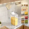 Recipiente Selado para Armazenamento de Grãos e Cereais, Arroz, Farinha e Soja, com Caixas de Armazenamento Classificadas, à Prova de Umidade, à Prova de Poeira, à Prova de Insetos, Balde de Arroz Transparente Visível