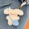 Mochila Fofa Pingente em Forma de Peixe Chaveiro de Pelúcia Criativo Chaveiro Boneca Decoração de Bolsa para Estudantes e Meninas