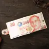 Cartera para Hombre Corta de Lona Impresión de Billetes de Dólar Monedero Creativo para Monedas Bolso para Tarjetas de Mujer Cartera Pequeña de Exportación Regalo