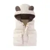 Colete Infantil com Capuz Engrossado Roupa Externa para Menino Colete Quente Colete de Veludo para Bebê Menina Crianças Pequenas e Médias Fofo Bebê