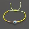 Ins Nicho Estilo Étnico Europeu e Americano Vidro Olhos Azuis da Sorte Miçangas Trançadas Miçangas de Arroz Miiyuki Pulseira Pequena para Mulheres