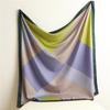 Lenço de Seda Elegante Novo Estilo Lenço Feminino de Seda Imitação Sarja de Seda de Hangzhou Lenço Quadrado Grande 90cm Xale Simples Colorblock