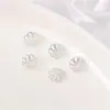 Acessórios Banhados a Ouro Tampas de Flor em Renda Vazada Contas Espaçadoras Pulseira DIY Feita à Mão Joias