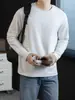 Camisa de manga larga para hombre de algodón mercerizado con amina líquida y tacto de nube, 270g, nuevo estilo primavera y otoño 2026, camisa básica de alta gama para hombre