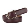 Fornecimento transfronteiriço Amazon eBay couro genuíno cinto largo feminino com cinto feminino da moda fivela simples cinto de calças
