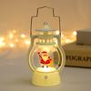 Lámpara LED portátil de Navidad, linterna de simulación, lámpara de aceite electrónica pequeña, regalo de Navidad, colgante de escritorio