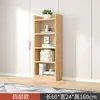 Estante de Livros de Madeira Maciça Prateleira de Chão Armário Baixo Estante para Estudantes Sala de Estar de Casa Estante para Livros Infantis Armário com Grade de Armazenamento