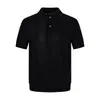 Camisa de Punto Acanalado Abotonada de Alta Gama para Hombre, Nuevo Estilo de Verano Casual Maduro, Camisa Polo con Solapa Texturizada para Mujer, Moderno