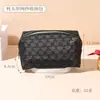 Bolsa de Maquiagem Casual de Tela Preta para Mulheres, Bolsa de Cosméticos de Alta Qualidade e Grande Capacidade, Necessaire Impermeável para Viagem