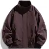 Chaqueta para Hombre 2026 Primavera/Otoño Marca de Moda Estudiante Color Sólido Ropa Deportiva para Hombre Chaqueta de Béisbol Nueva Chaqueta de Cuello Alto para Hombre