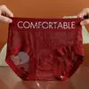 Calcinhas de Renda Sexy de Luxo Leve e de Alta Qualidade para Mulheres, Levemente Modeladoras da Barriga, Respiráveis, Feitas de Seda de Amora, com Entrepierna Estendido, Calcinhas Femininas Plus Size