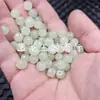 Cuentas de jade cuarcita estilo vintage, cuentas de jade sueltas, cuentas cilíndricas azul-blanco, cuentas espaciadoras, accesorios para pulsera Lulutong, cuentas decorativas