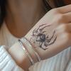 Arañas hablan sobre dominantes jugo de hierbas pegatinas de tatuaje alto valor sexy chica caliente abdomen realista hombres y mujeres de moda geniales impermeables