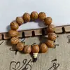 Popular Pulseira de Contas de Buda de Dezoito Sementes, Pulseira Bodhi de Madeira Pêssego Diamantada Multi-Tesouro, Pequena Noz Transmissão ao Vivo Nova Joia Transfronteiriça