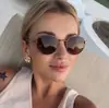 Nuevas Gafas de Sol Ovaladas Estilo Europeo Americano Protección Solar Protector Solar Unisex Gafas de Moda Lentes Fotocromáticas Estilo Old Money Metal