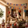 Fiesta de Primer Cumpleaños de Niña Escena de Sala de Estar Atmósfera Decoración Conjunto Completo de Decoraciones de Globos Ceremoniales