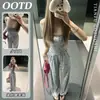 [Tela Fresca de Algodón y Seda] [Con Almohadilla en el Pecho] Pijama Nuevo de Dibujos Animados para Mujer Primavera/Verano, Manga Corta, Pantalón Largo, Corte Holgado, Estilo de Moda