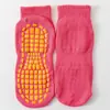 Calcetines Antideslizantes para Trampolín de Niños, Calcetines de Piso con Puntos, Calcetines para Caminar de Bebé en el Parque Infantil, Calcetines de Yoga para Adultos en Interiores