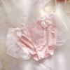Estilo japonês fresco bordado leite seda folha de lótus princesa estudante cintura média triângulo menina bonito roupa íntima feminina