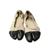 Versión de piel de oveja~zapatos de piel de cerdo de puntera partida de nicho de cuero genuino con lazo, bailarinas Mary Jane de tacón plano, zapatos de ballet sin cordones